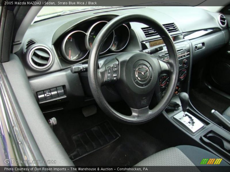 Strato Blue Mica / Black 2005 Mazda MAZDA3 i Sedan
