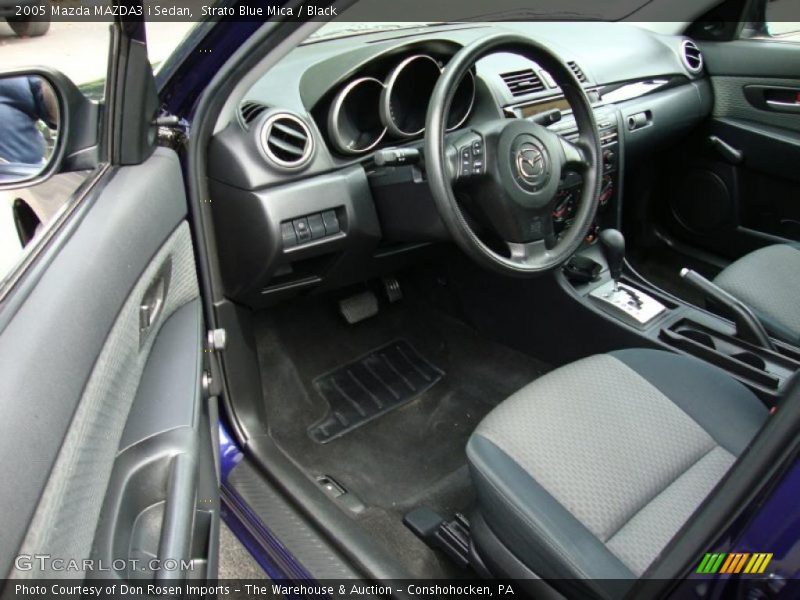 Strato Blue Mica / Black 2005 Mazda MAZDA3 i Sedan