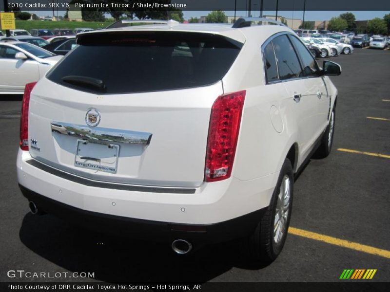 Platinum Ice Tricoat / Shale/Brownstone 2010 Cadillac SRX V6