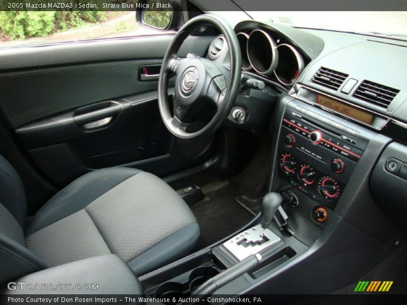 Strato Blue Mica / Black 2005 Mazda MAZDA3 i Sedan