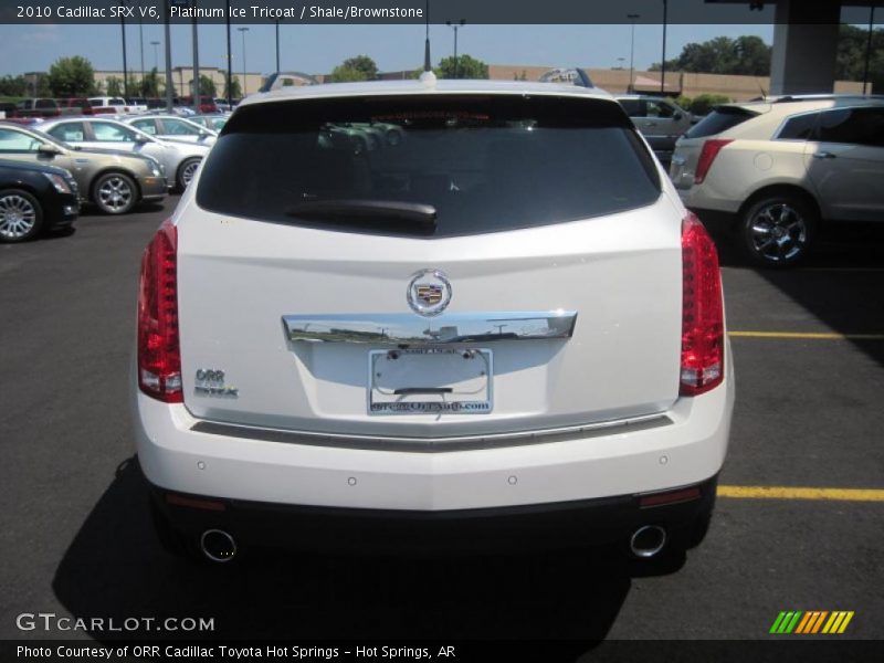 Platinum Ice Tricoat / Shale/Brownstone 2010 Cadillac SRX V6