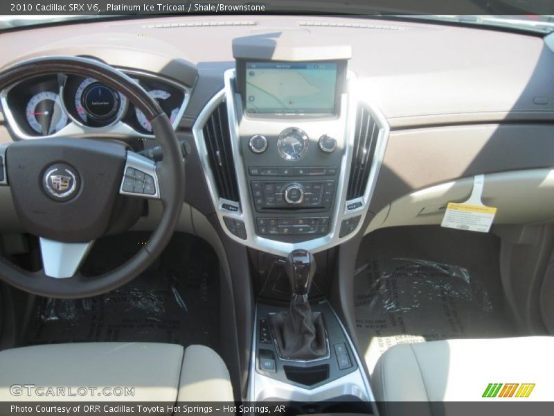 Platinum Ice Tricoat / Shale/Brownstone 2010 Cadillac SRX V6