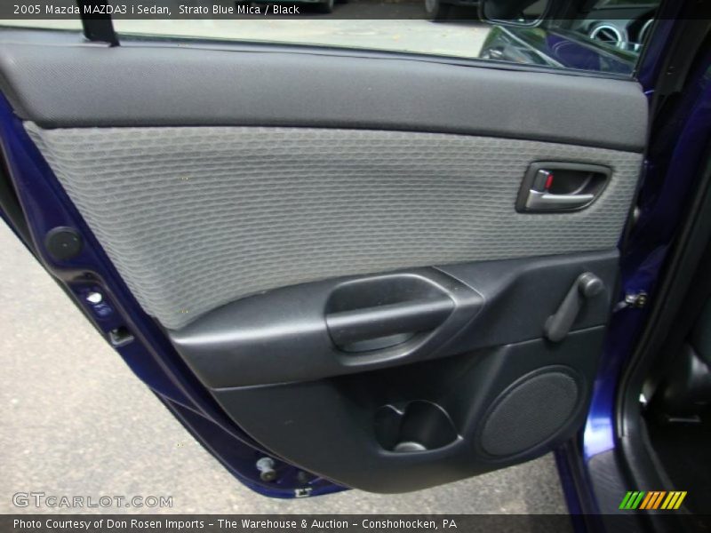 Strato Blue Mica / Black 2005 Mazda MAZDA3 i Sedan