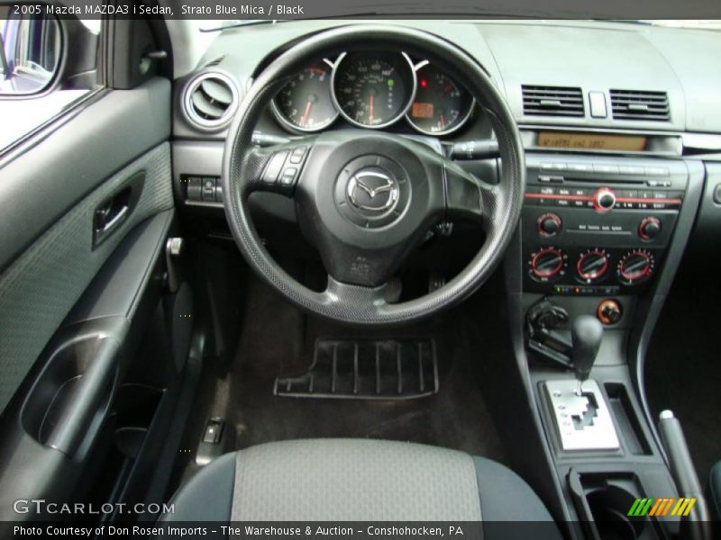 Strato Blue Mica / Black 2005 Mazda MAZDA3 i Sedan