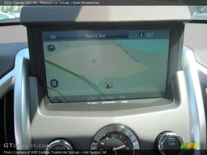 Platinum Ice Tricoat / Shale/Brownstone 2010 Cadillac SRX V6