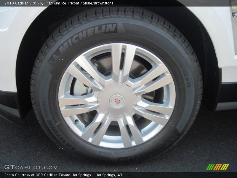 Platinum Ice Tricoat / Shale/Brownstone 2010 Cadillac SRX V6
