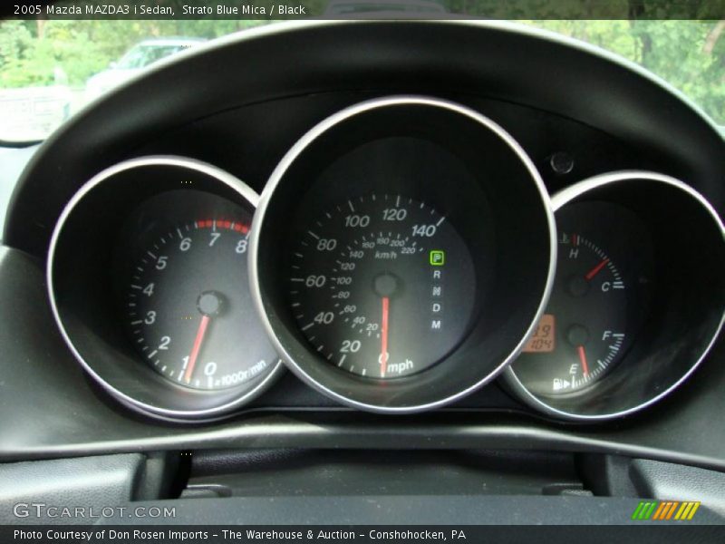 Strato Blue Mica / Black 2005 Mazda MAZDA3 i Sedan