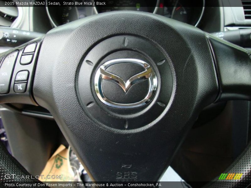 Strato Blue Mica / Black 2005 Mazda MAZDA3 i Sedan