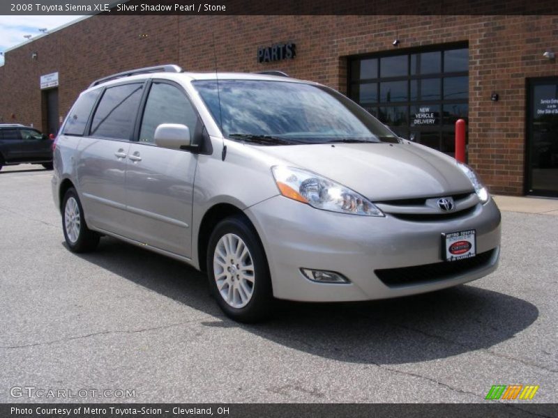 Silver Shadow Pearl / Stone 2008 Toyota Sienna XLE