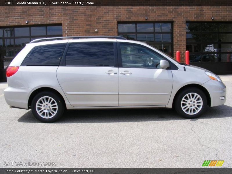 Silver Shadow Pearl / Stone 2008 Toyota Sienna XLE