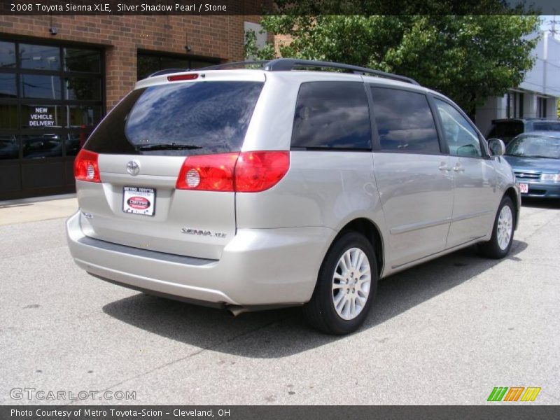 Silver Shadow Pearl / Stone 2008 Toyota Sienna XLE