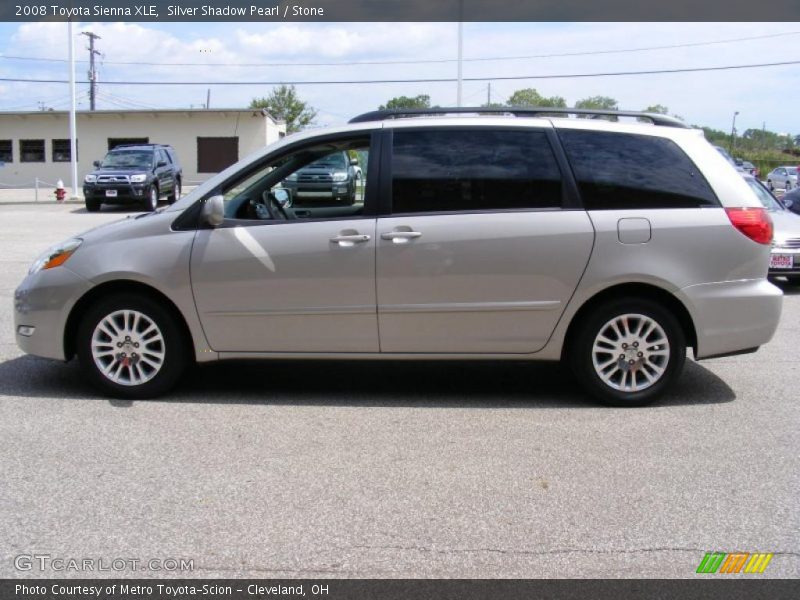 Silver Shadow Pearl / Stone 2008 Toyota Sienna XLE