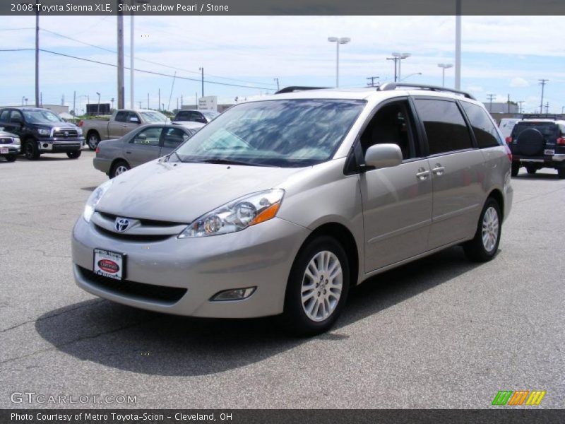 Silver Shadow Pearl / Stone 2008 Toyota Sienna XLE