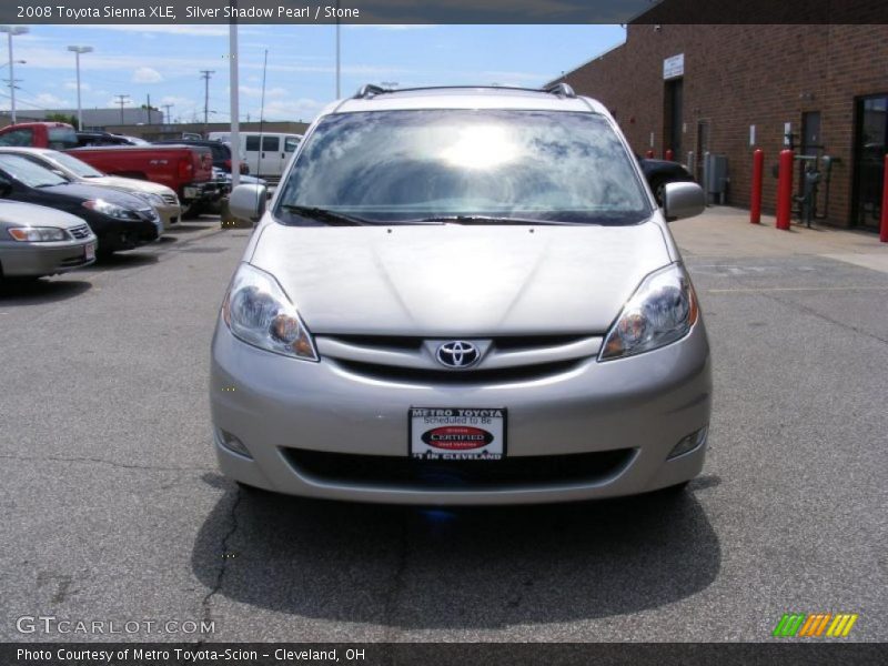 Silver Shadow Pearl / Stone 2008 Toyota Sienna XLE