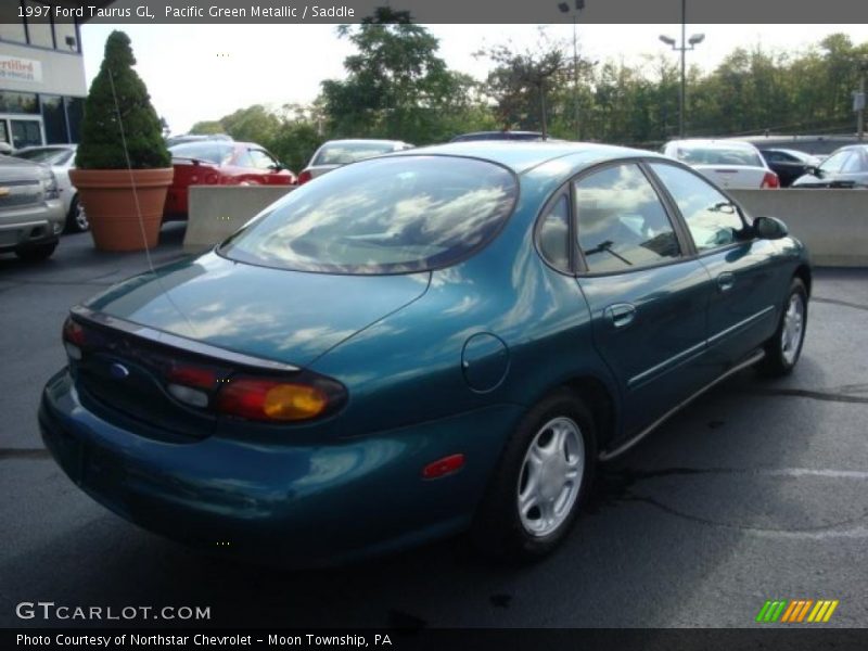 Pacific Green Metallic / Saddle 1997 Ford Taurus GL