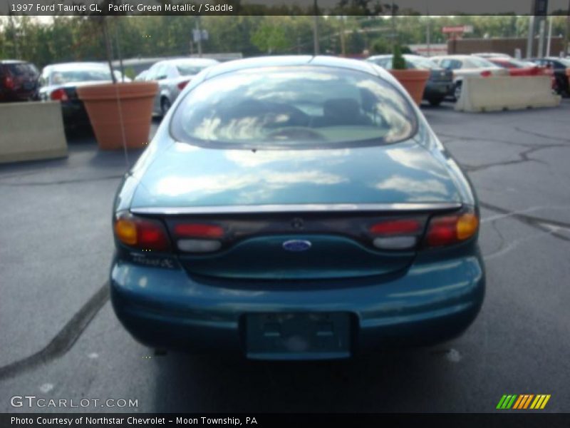 Pacific Green Metallic / Saddle 1997 Ford Taurus GL