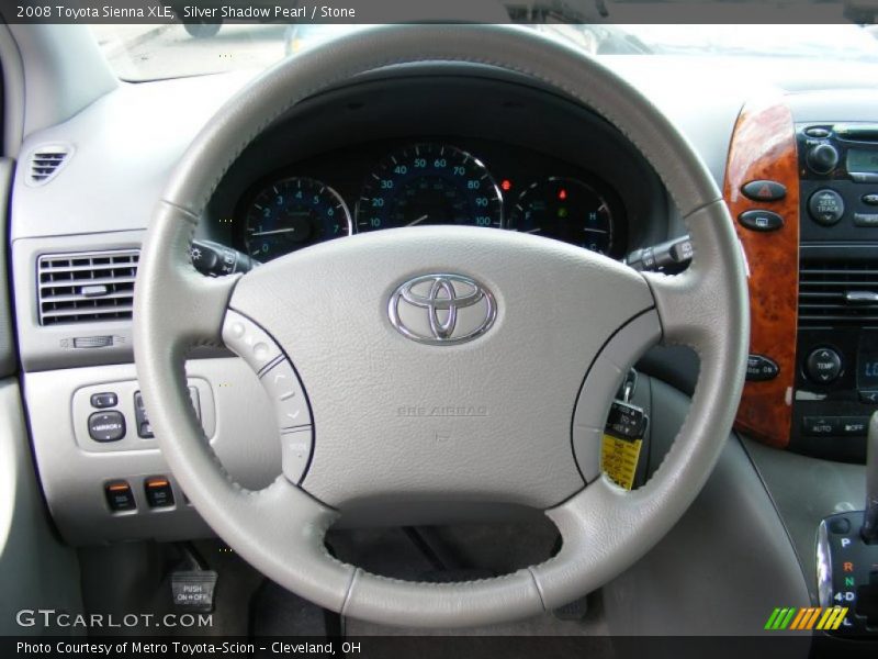 Silver Shadow Pearl / Stone 2008 Toyota Sienna XLE