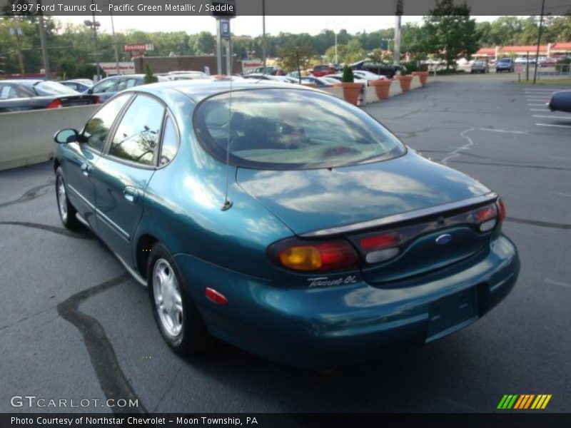 Pacific Green Metallic / Saddle 1997 Ford Taurus GL