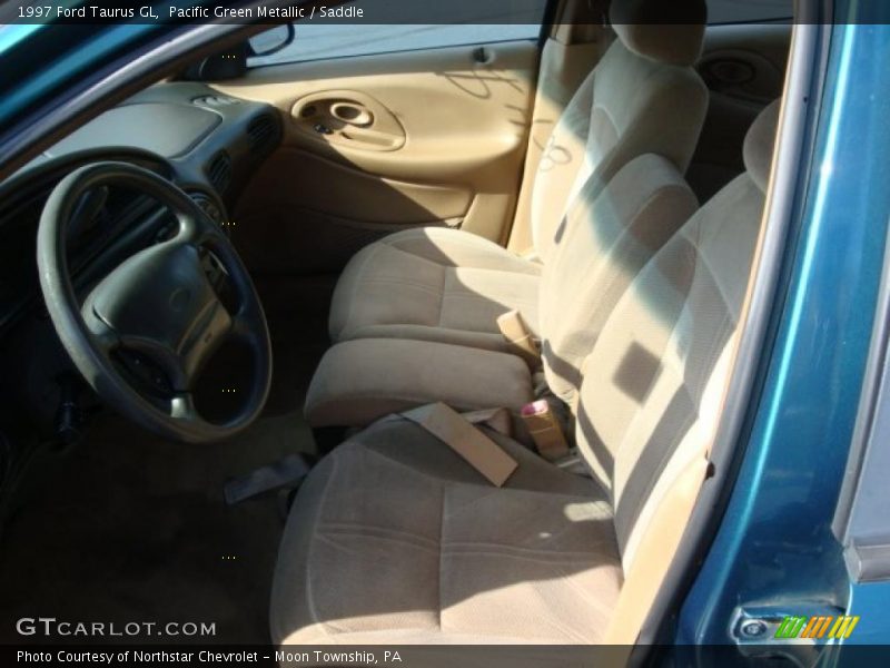 Pacific Green Metallic / Saddle 1997 Ford Taurus GL