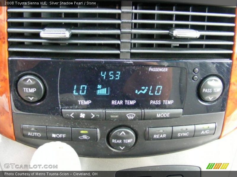 Silver Shadow Pearl / Stone 2008 Toyota Sienna XLE