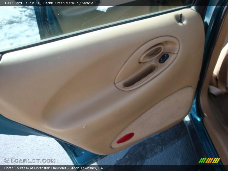 Pacific Green Metallic / Saddle 1997 Ford Taurus GL