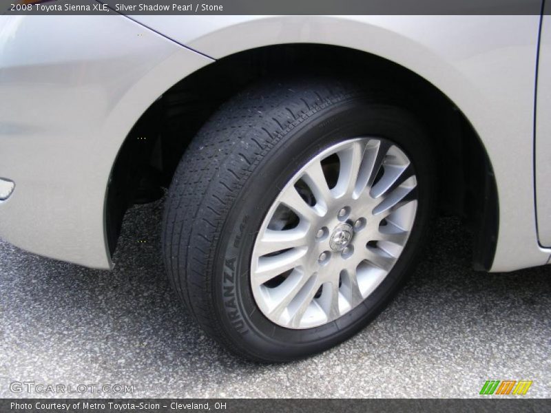 Silver Shadow Pearl / Stone 2008 Toyota Sienna XLE