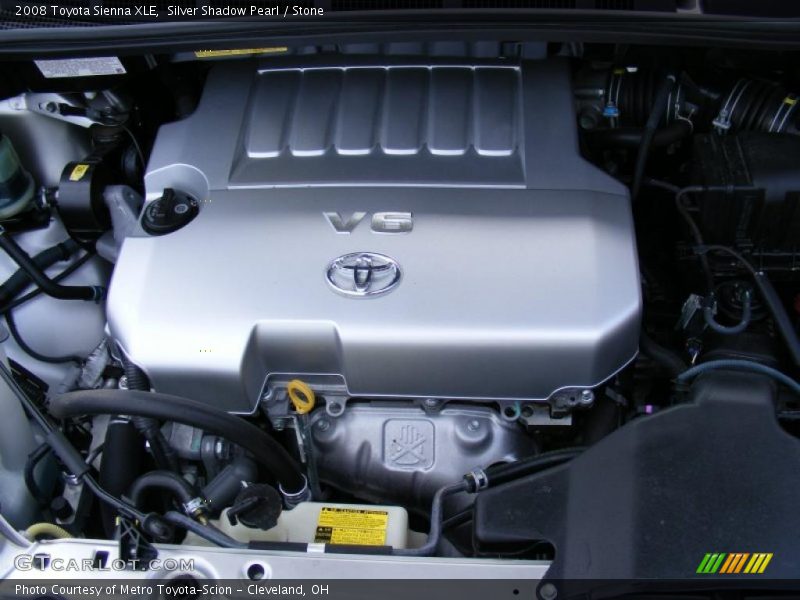 Silver Shadow Pearl / Stone 2008 Toyota Sienna XLE