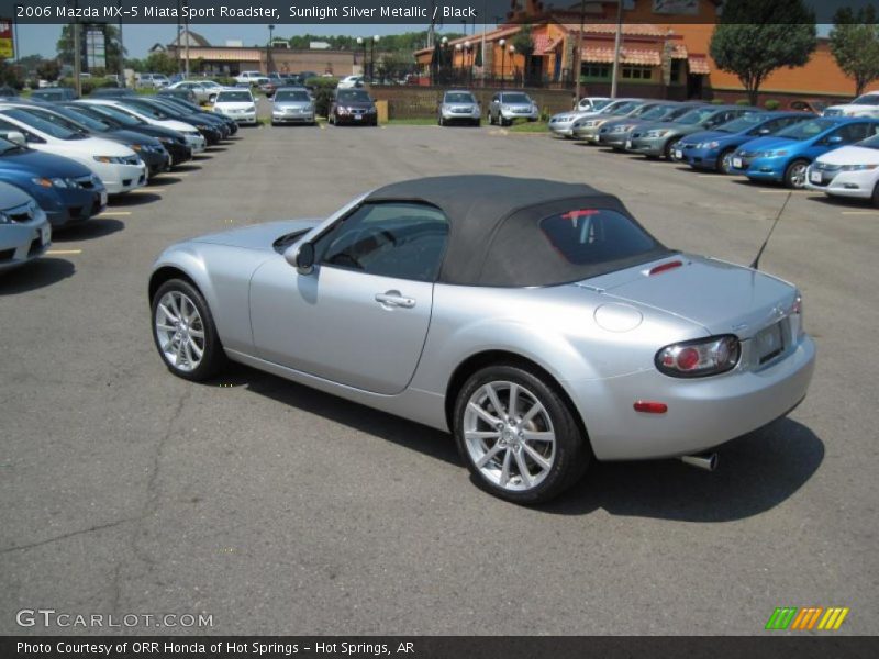 Sunlight Silver Metallic / Black 2006 Mazda MX-5 Miata Sport Roadster