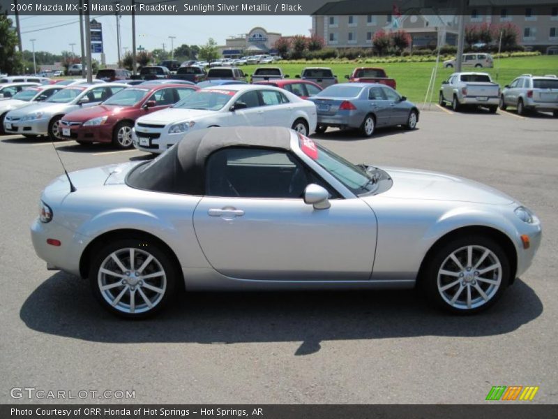 Sunlight Silver Metallic / Black 2006 Mazda MX-5 Miata Sport Roadster