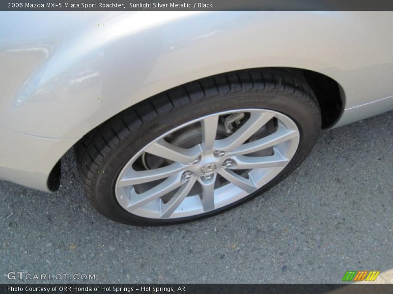 Sunlight Silver Metallic / Black 2006 Mazda MX-5 Miata Sport Roadster