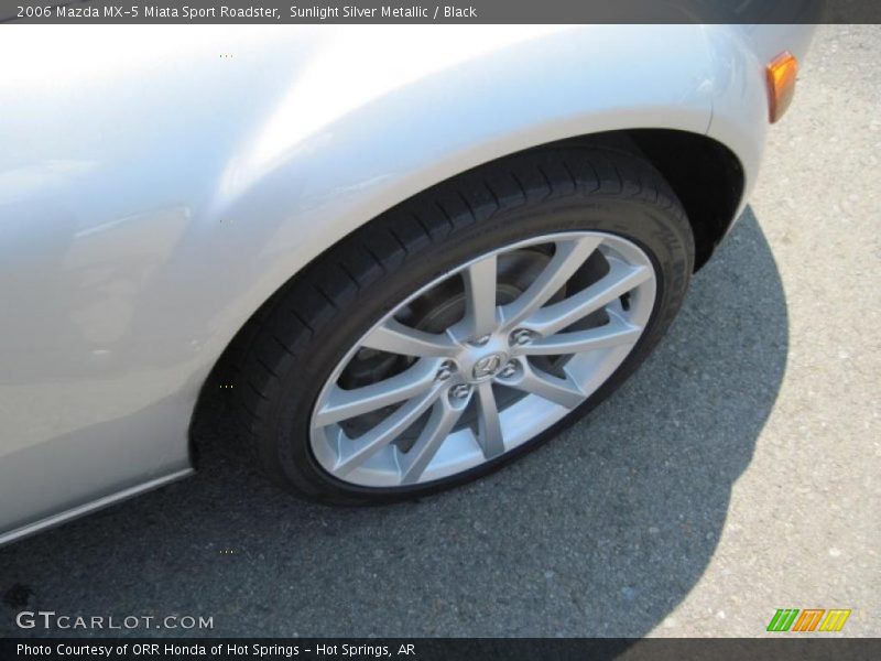 Sunlight Silver Metallic / Black 2006 Mazda MX-5 Miata Sport Roadster