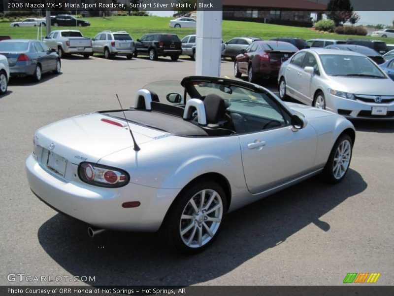 Sunlight Silver Metallic / Black 2006 Mazda MX-5 Miata Sport Roadster