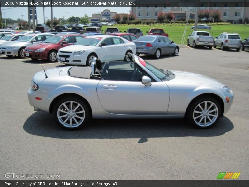 Sunlight Silver Metallic / Black 2006 Mazda MX-5 Miata Sport Roadster