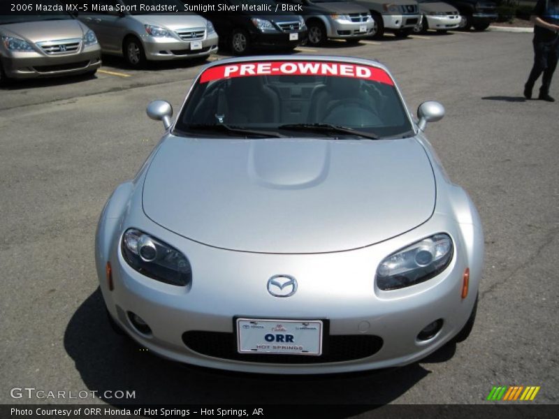 Sunlight Silver Metallic / Black 2006 Mazda MX-5 Miata Sport Roadster