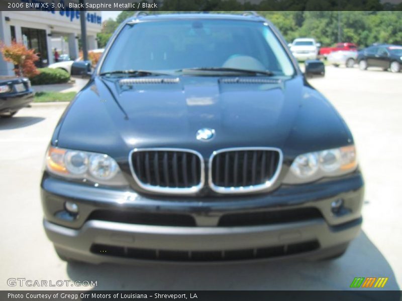 Black Sapphire Metallic / Black 2006 BMW X5 3.0i
