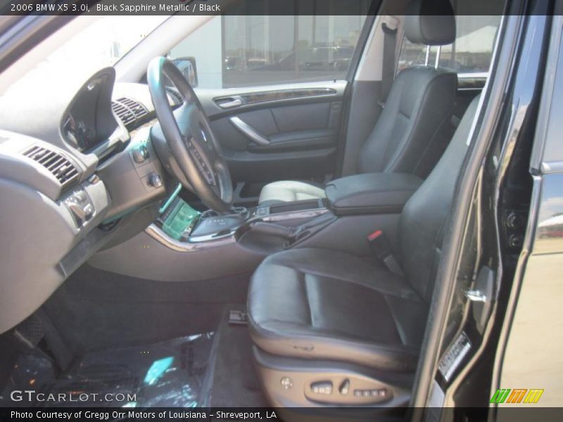 Black Sapphire Metallic / Black 2006 BMW X5 3.0i