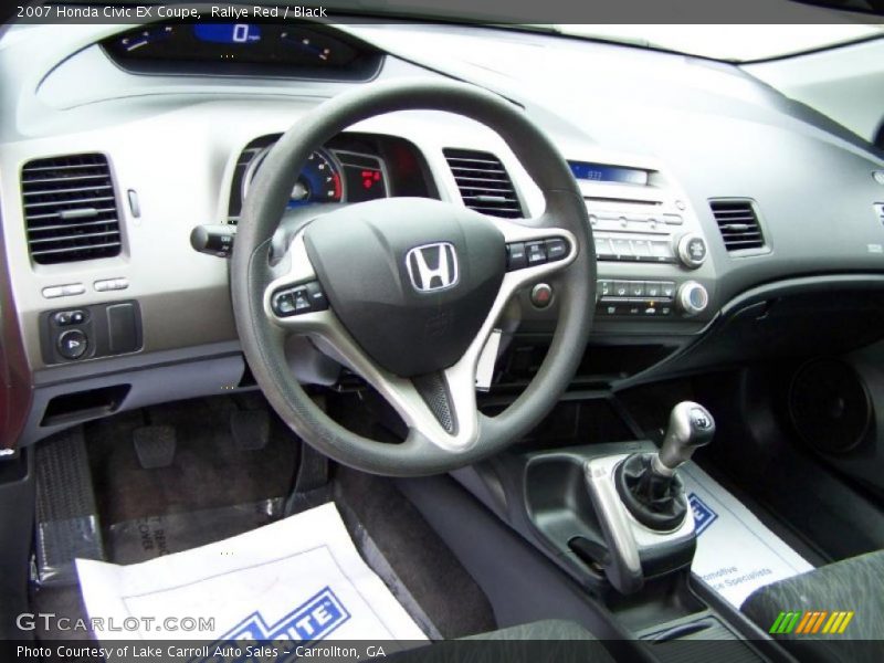 Rallye Red / Black 2007 Honda Civic EX Coupe
