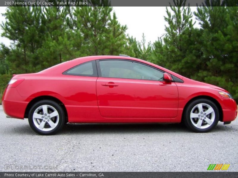 Rallye Red / Black 2007 Honda Civic EX Coupe