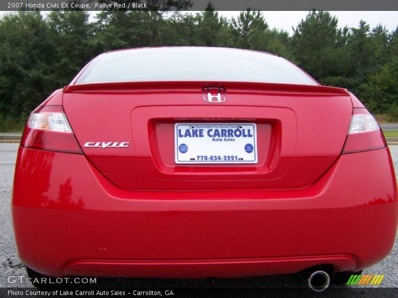 Rallye Red / Black 2007 Honda Civic EX Coupe