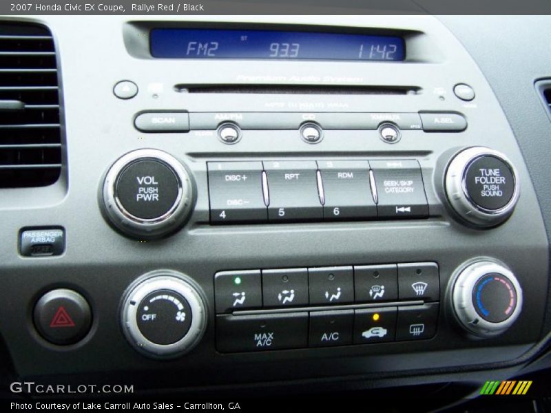 Rallye Red / Black 2007 Honda Civic EX Coupe