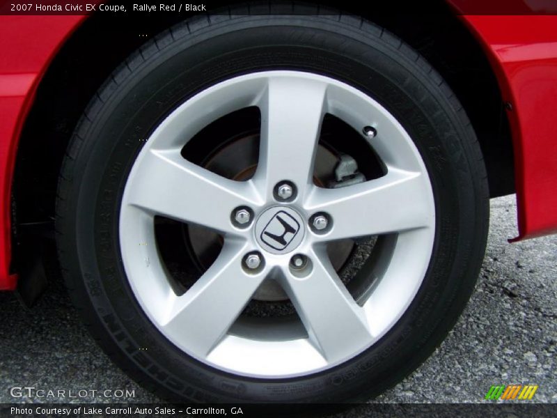 Rallye Red / Black 2007 Honda Civic EX Coupe