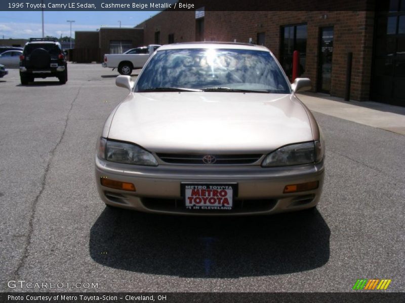 Cashmere Beige Metallic / Beige 1996 Toyota Camry LE Sedan