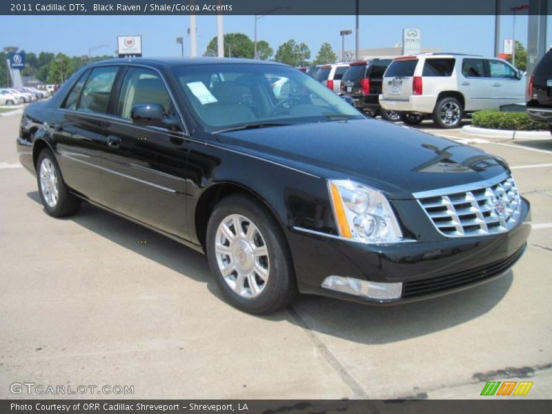 Black Raven / Shale/Cocoa Accents 2011 Cadillac DTS