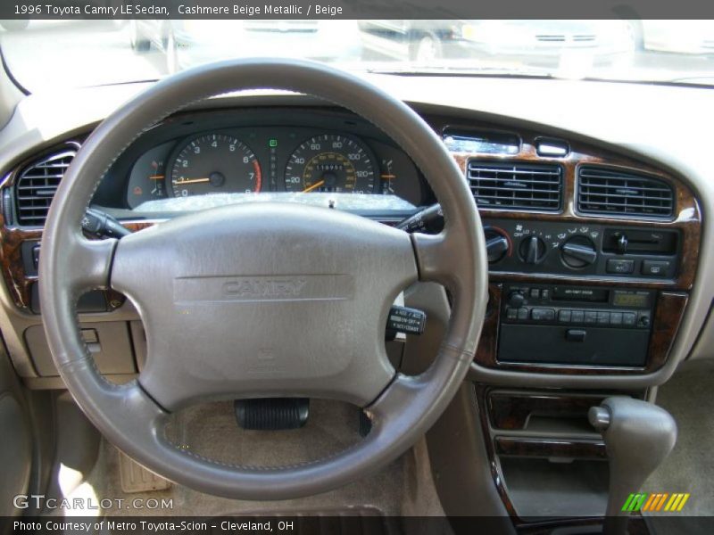 Cashmere Beige Metallic / Beige 1996 Toyota Camry LE Sedan