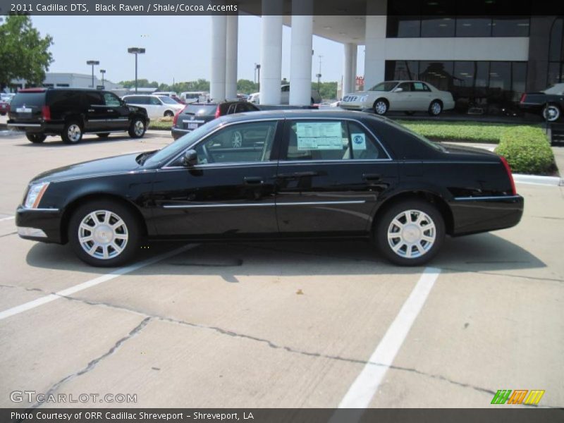 Black Raven / Shale/Cocoa Accents 2011 Cadillac DTS