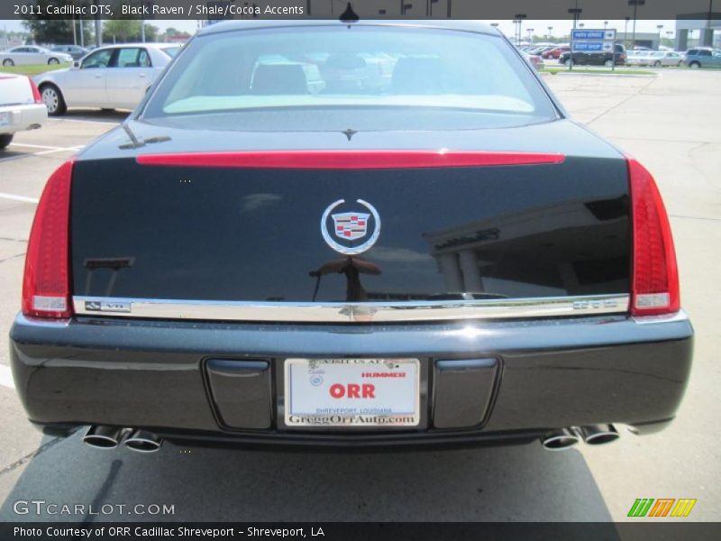 Black Raven / Shale/Cocoa Accents 2011 Cadillac DTS