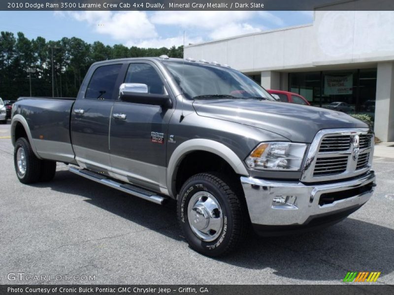Mineral Gray Metallic / Dark Slate 2010 Dodge Ram 3500 Laramie Crew Cab 4x4 Dually