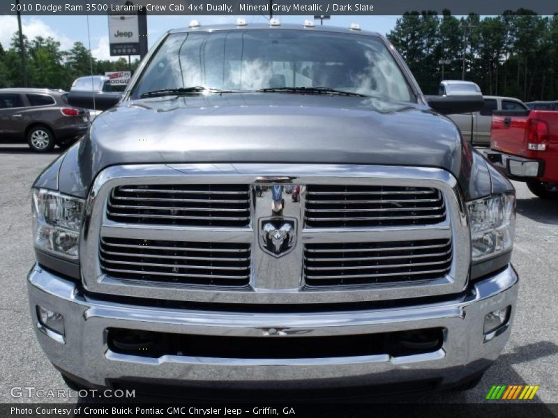 Mineral Gray Metallic / Dark Slate 2010 Dodge Ram 3500 Laramie Crew Cab 4x4 Dually