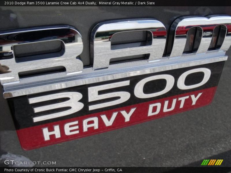 Mineral Gray Metallic / Dark Slate 2010 Dodge Ram 3500 Laramie Crew Cab 4x4 Dually