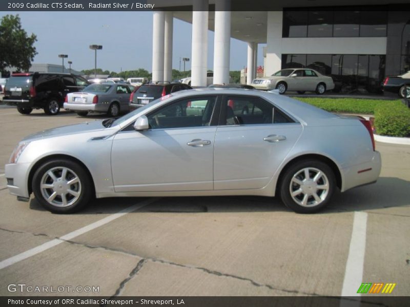 Radiant Silver / Ebony 2009 Cadillac CTS Sedan
